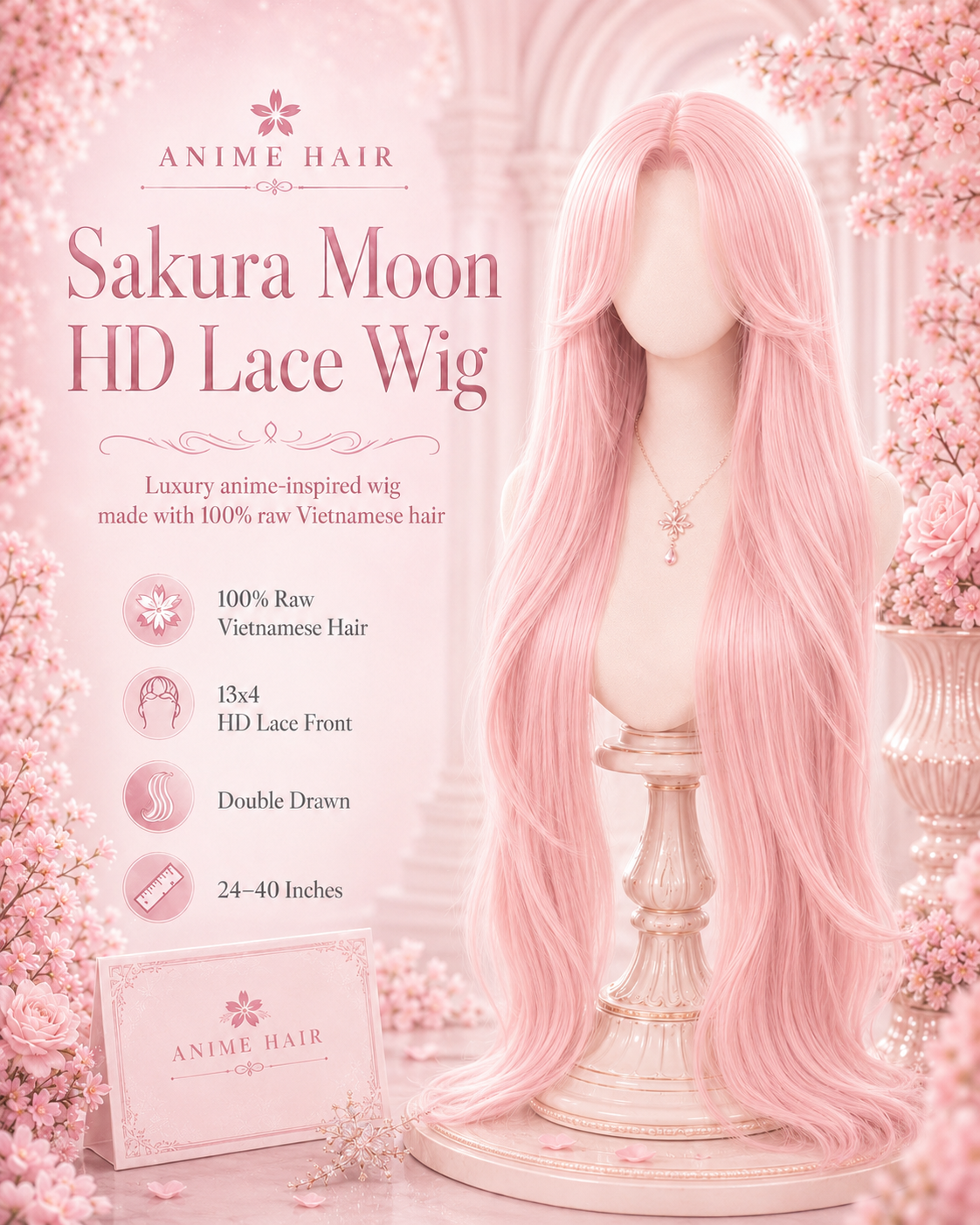 Sakura Moon HD Lace Wig 24-40 inches