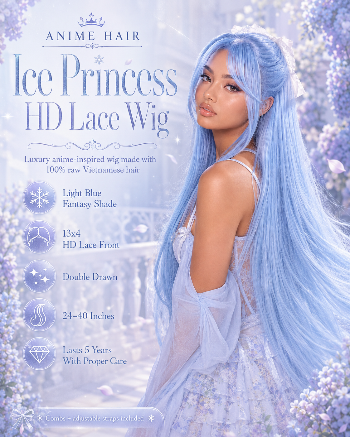 Ice Princess HD Lace Wig Design