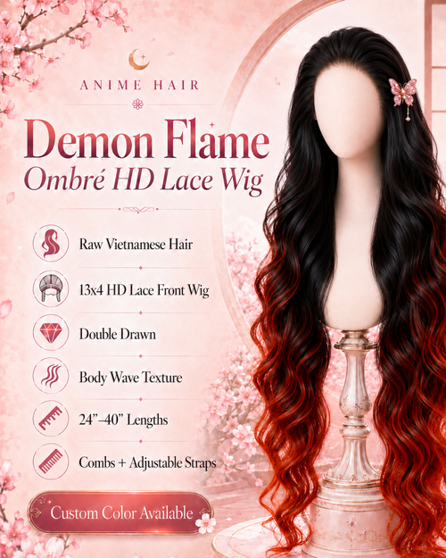 Demon Flame Ombré HD Lace Wig