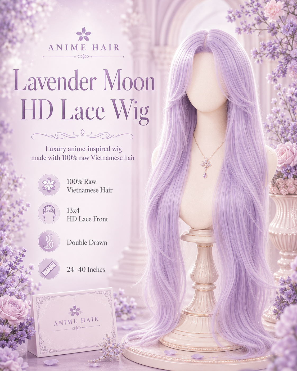 Lavender Moon HD Lace Wig 24-40 inches